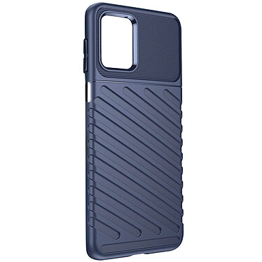 Avizar Coque pour Motorola Moto G13, G23 effet strié antidérapant fine et légère Bleu