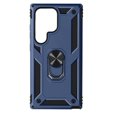 Avizar Coque pour Samsung Galaxy S24 Ultra Hybride Bague Support Magnétique Bleu Nuit