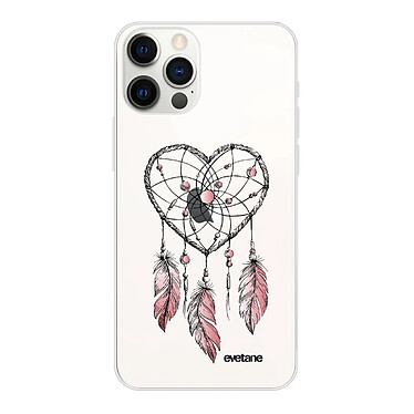 Evetane Coque iPhone 12 Pro Max 360 intégrale transparente Motif Attrape coeur Tendance