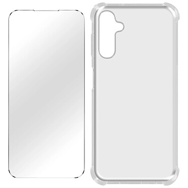 Avizar Pack Protection pour Samsung A54 5G Coque Renforcée + Verre Trempé  Transparent