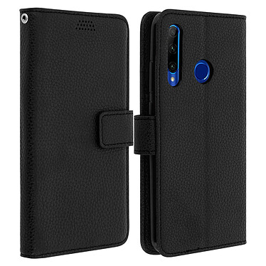 Avizar Etui folio Noir Éco-cuir pour Honor 20 Lite