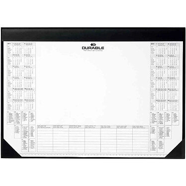 DURABLE Sous-mains avec bloc de calendrier 59 x 42 cm Noir x 5