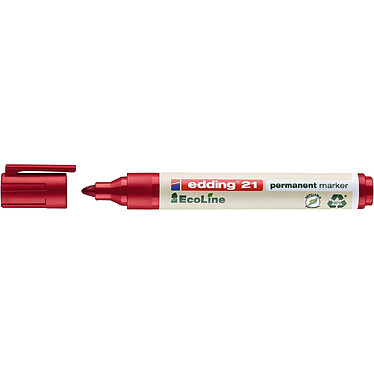 EDDING Marqueur Permanent 21 Ecoline Rouge 1,5-3 mm x 10