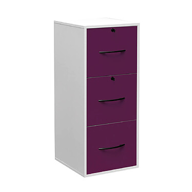 Classeur de bureau 3t ds Prune