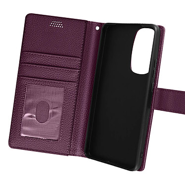 Avizar Étui pour Motorola Edge 30 Clapet Portefeuille Support Vidéo Dragonne  Violet