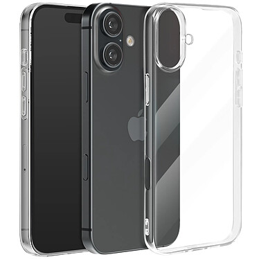 Avizar Coque Antichoc pour iPhone 16 Épaisseur 1.5mm Caméra protégée Transparent