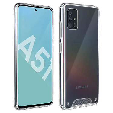 Avizar Coque Galaxy A51 Protection Bi-matière Bumper Collection Cristal Transparent