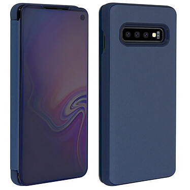 Acheter Avizar Housse Samsung Galaxy S10 Étui Miroir Clapet translucide Stand Vidéo bleu nuit