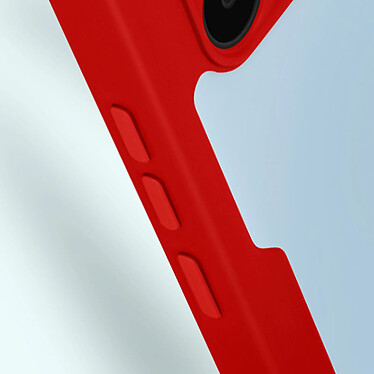 Avizar Coque pour Xiaomi Redmi A1 et Redmi A2 antichoc dos plexiglas et avant polymère Coins Renforcés  Contour Rouge pas cher