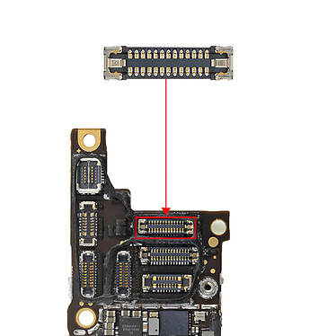 Avis Clappio Connecteur FPC Caméra arrière pour iPhone XR Noir