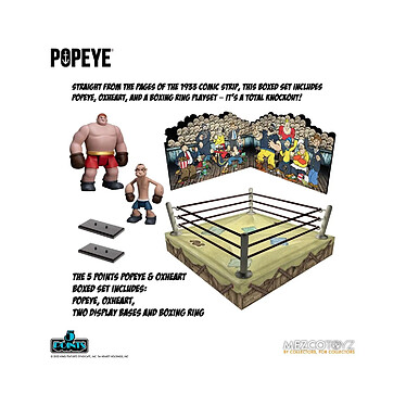 Popeye - Figurines 5 Points Deluxe Set Popeye  & Oxheart 9 cm