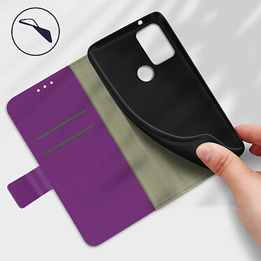 Avis Avizar Housse Motorola Moto G50 Aspect Grainé Folio Stand Vidéo Violet