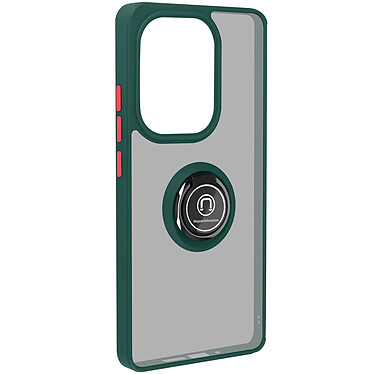 Avizar Coque pour Xiaomi Redmi Note 13 Pro 4G Bague Métallique Support Vidéo Vert Foncé