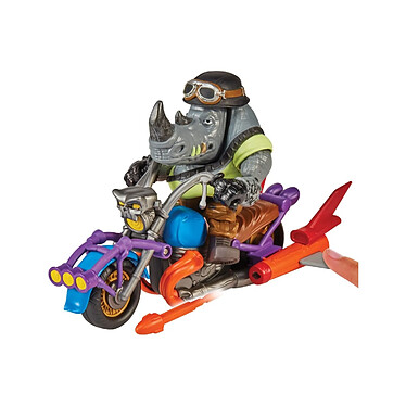 Les Tortues Ninja - Figurine Chopper avec Rocksteady