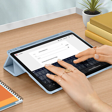 Acheter Dux Ducis Étui pour Samsung Galaxy Tab S7 11.0 et S8 Support Clavier Vidéo Rabat Aimanté  Bleu