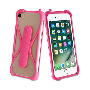 Acheter Muvit Coque pour Smartphone Universel Fonction Stand avec Tour de Cou Rose