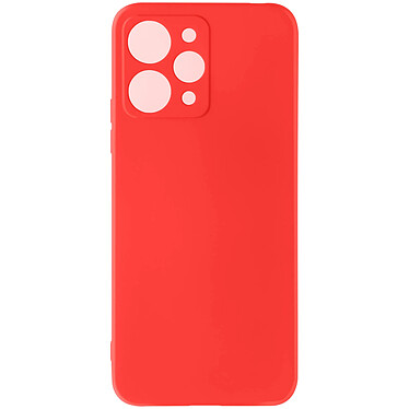 Avizar Coque pour Xiaomi Redmi 12 Silicone Semi-rigide Soft Touch  Rouge