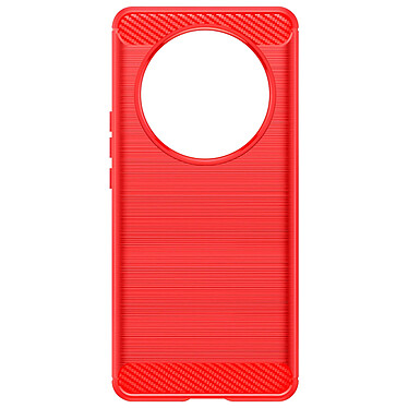 Avizar Coque pour Honor Magic 6 Lite 5G Flexible Effet Carbone Rouge