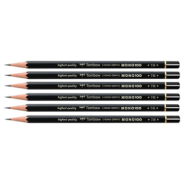 TOMBOW Crayon Graphite Haute Qualité MONO 100 7H x 6