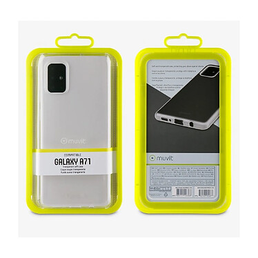 Avis Muvit Coque pour Samsung Galaxy A71 Antichoc Souple Crystal Soft Transparent