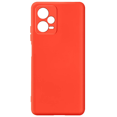 Avizar Coque pour Xiaomi Redmi Note 12 5G Silicone Semi-rigide Finition Douce au Toucher Fine  Rouge