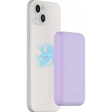 Avis BigBen Connected Powerbank USB A / USB C 10W 5000mAh Induction Compatible MagSafe Violet