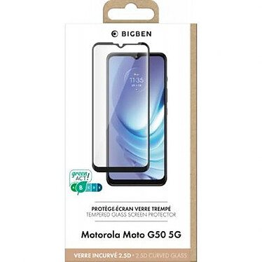 Avis BigBen Connected Protège écran pour Motorola G50 en Verre trempé 2.5D Anti-rayures Transparent