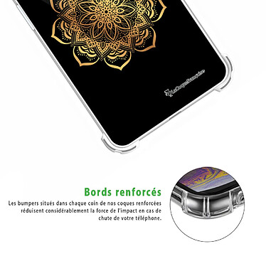 Acheter LaCoqueFrançaise Coque Xiaomi Redmi Note 10 Pro Silicone antichocs Solides coins renforcés  transparente Motif Mandala Or