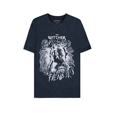 The Witcher - T-Shirt Dark Blue Fiend - Taille S