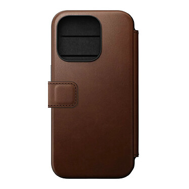 Avis Nomad Folio Modern Cuir pour iPhone 15 Pro Marron