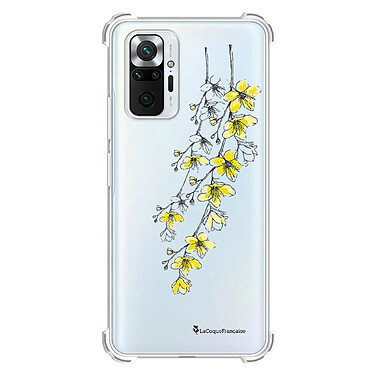 LaCoqueFrançaise Coque Xiaomi Redmi Note 10 Pro Silicone antichocs Solides coins renforcés  transparente Motif Fleurs Cerisiers