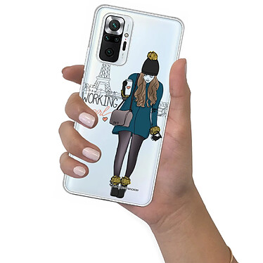 LaCoqueFrançaise Coque Xiaomi Redmi Note 10 Pro 360 intégrale transparente Motif Working girl Tendance pas cher