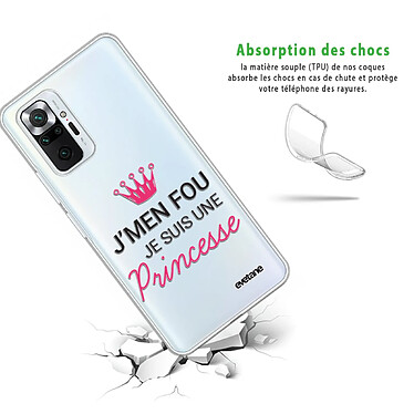 Avis Evetane Coque Xiaomi Redmi Note 10 Pro 360 intégrale transparente Motif Je suis une princesse Tendance