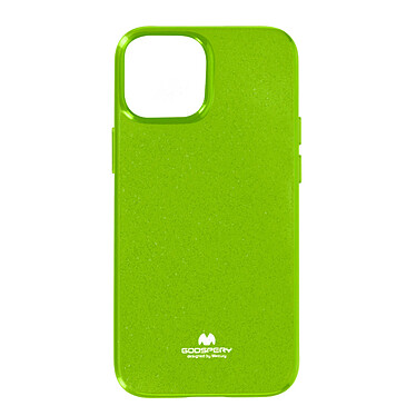 Mercury Coque pour iPhone 13 Silicone Gel Flexible Effet Brillant  Vert