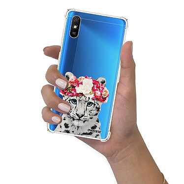 Evetane Coque Xiaomi Redmi 9A anti-choc souple angles renforcés transparente Motif Leopard Couronne pas cher