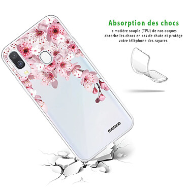 Avis Evetane Coque Samsung Galaxy A40 360 intégrale transparente Motif Cerisier Tendance