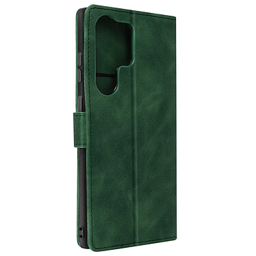 Avizar Étui Folio pour Samsung S23 Ultra porte-carte, support vidéo  Tender Book Vert