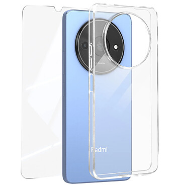 Mayaxess Pack Protection pour Xiaomi Redmi A3 Coque Souple et Verre Trempé 9H Transparent