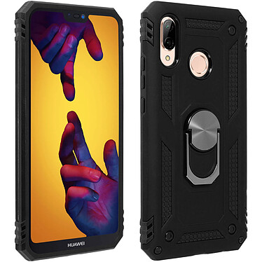 Avizar Coque Noir Bi-Matières pour Huawei P20 Lite