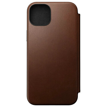 Nomad Folio Modern Cuir pour iPhone 15 Plus Marron