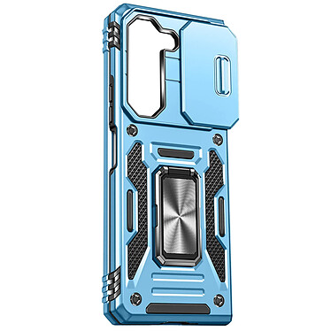 Avizar Coque pour Samsung Galaxy Z Fold 5 Antichoc Cache Caméra Bague Support  Bleu Clair