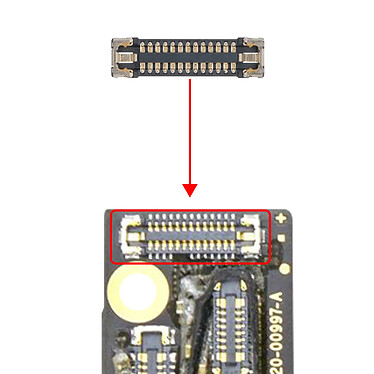 Avis Clappio Connecteur FPC Caméra arrière pour iPhone XS et XS Max Noir