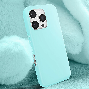 Avis Avizar Coque pour iPhone 16 Pro Semi-rigide Soft-touch Anti-traces Turquoise