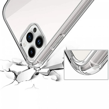 Evetane Coque iPhone 14 Pro Anti-Chocs avec Bords Renforcés en silicone transparente Motif pas cher