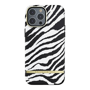 Richmond & Finch Coque pour iPhone 13 Pro Max Imprimée Zèbre Revêtement Antibactérien Blanc / Noir