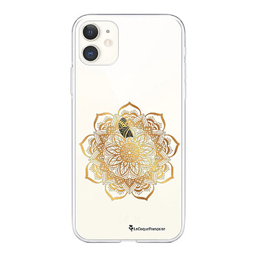 LaCoqueFrançaise Coque iPhone 11 360 intégrale transparente Motif Mandala Or Tendance