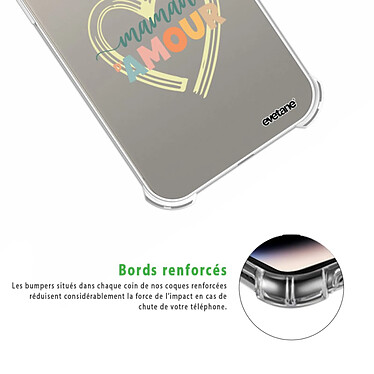 Acheter Evetane Coque iPhone 15 Pro Max Silicone antichocs Solides coins renforcés  transparente Motif Maman d'amour