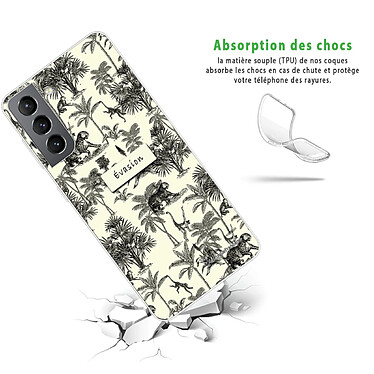 Avis LaCoqueFrançaise Coque Samsung Galaxy S21 5G 360 intégrale transparente Motif Botanic Evasion Tendance