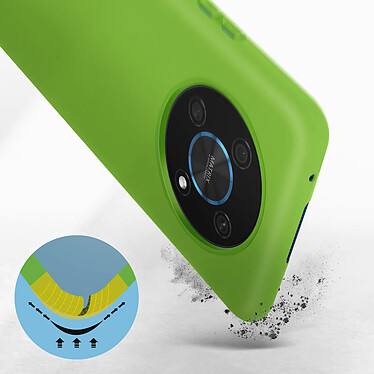 Avis Avizar Coque pour Honor Magic 4 Lite Silicone Semi-rigide Finition Soft-touch Fine  Vert