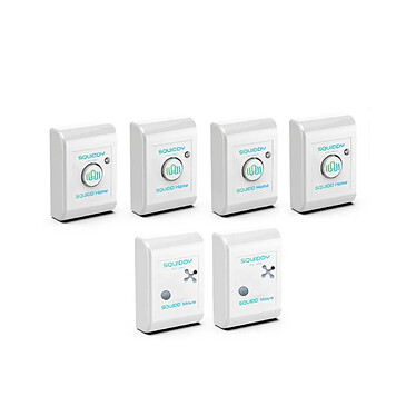 Squiddy - Alarme connectée 3 en 1 Pack Appartement T3 SQUIDDY